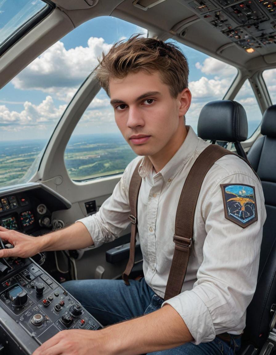 JOE FLYING A JET!